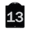 Signmission Sign with Number 13 Heavy-Gauge Aluminum Architectural Sign, 24" x 18", BS-1824-22909 A-DES-BS-1824-22909 - alternate 1